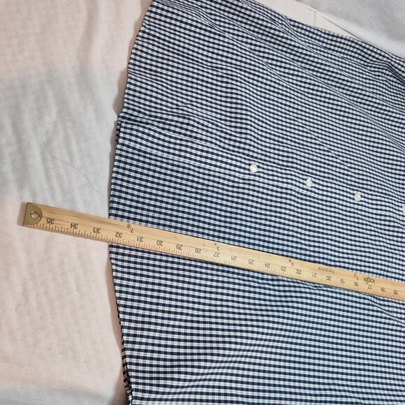 Roundtree & Yorke Gold Label Men's Shirt Size XXL Short Sleeve Blue Plaid (55) - Picture 9 of 10